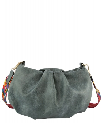 Aztec Guitar Strap Crossbody Bag LHU429 DENIM